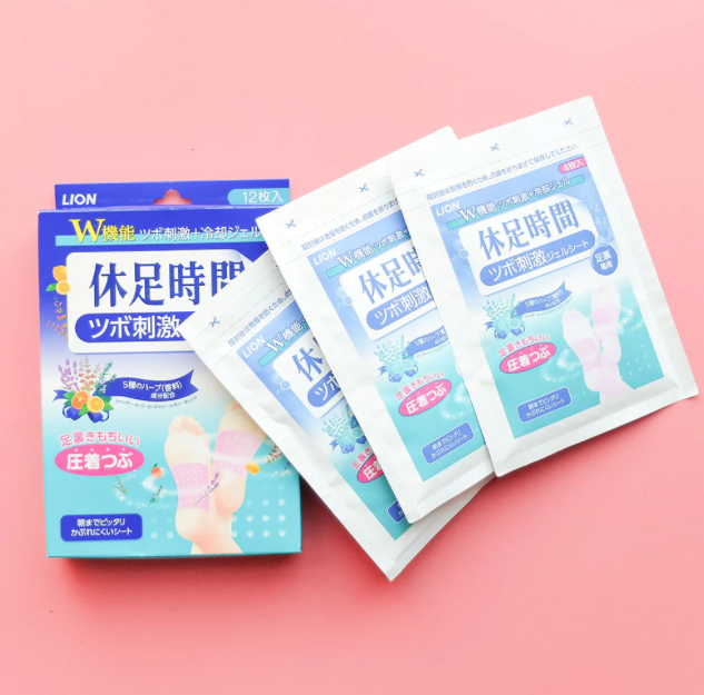 Kyusoku Jikan Acupressure Cooling Foot Sheet — Pack of 12